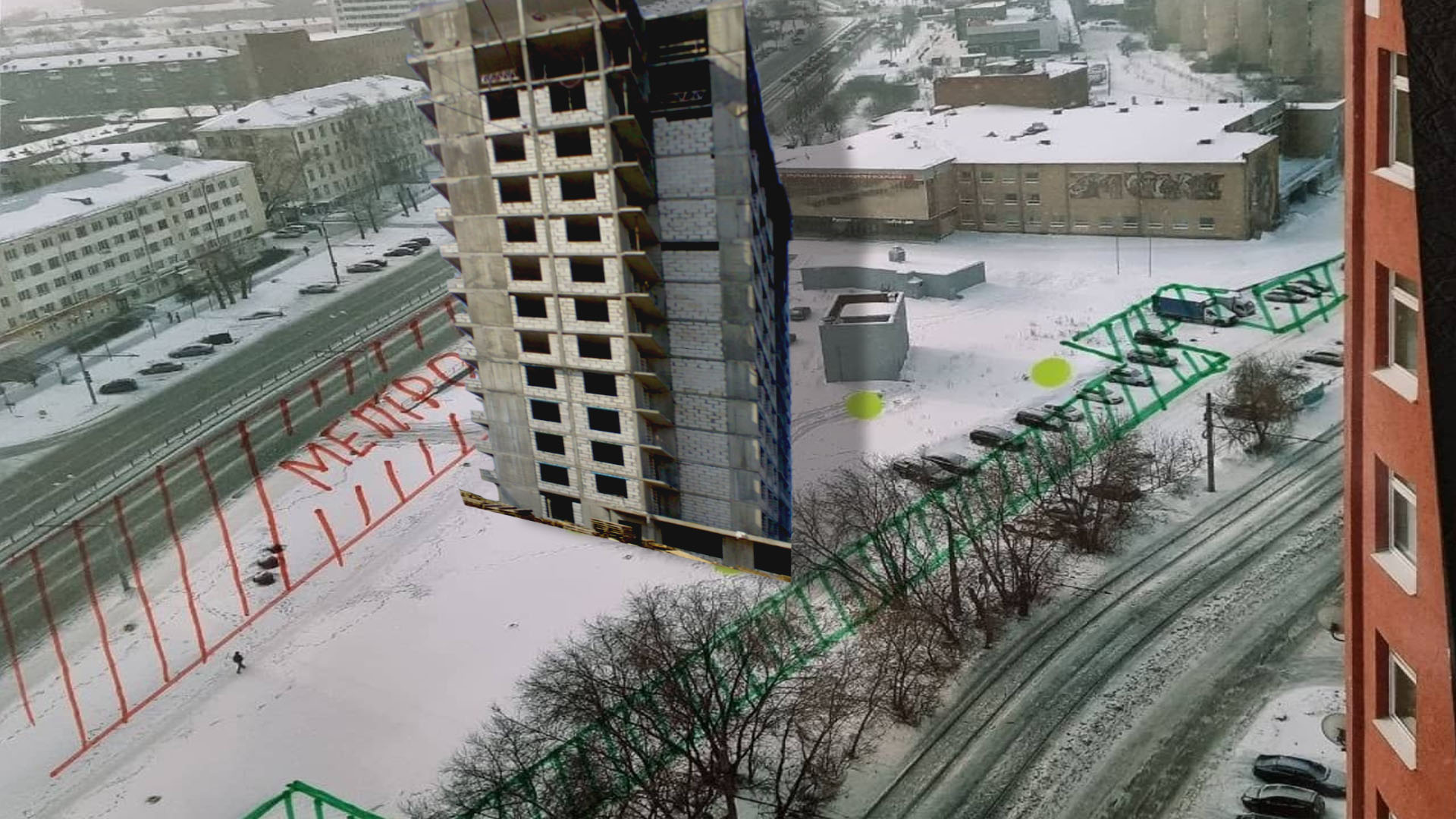 Застройщик желает обрушения метро возле ДК Лаврова в Екатеринбурге